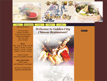 Tablet Screenshot of goldencitychineserestaurant.com